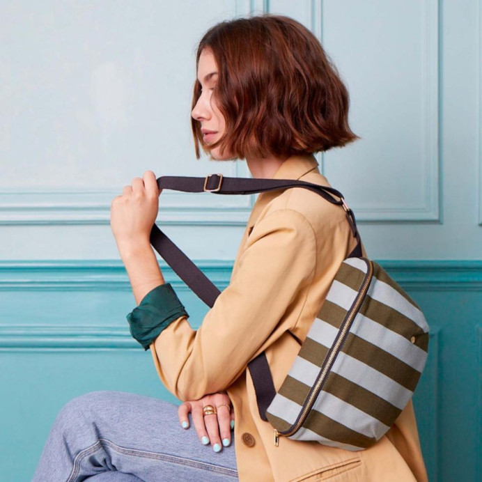 Sac banane en coton bio – La Cerise sur le Gâteau﻿ | Impression Lin