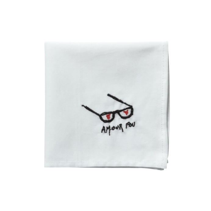 Mouchoir brodé Hankie – La Cerise sur le Gâteau﻿ | Impression Lin