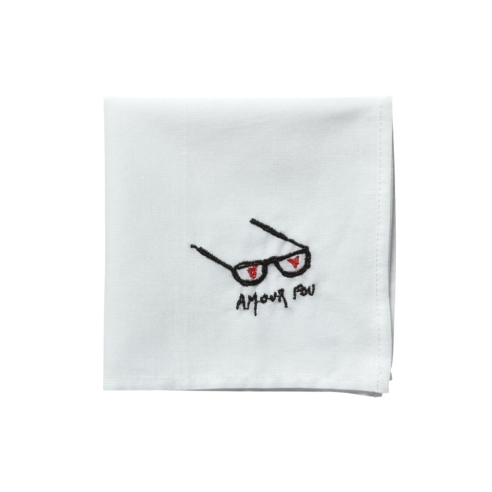 Mouchoir Brodé en coton Bio HANKIE