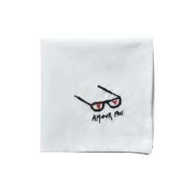 Mouchoir Brodé en coton Bio HANKIE