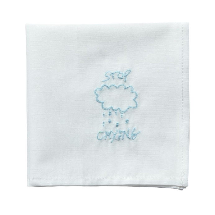 Mouchoir brodé Hankie – La Cerise sur le Gâteau﻿ | Impression Lin
