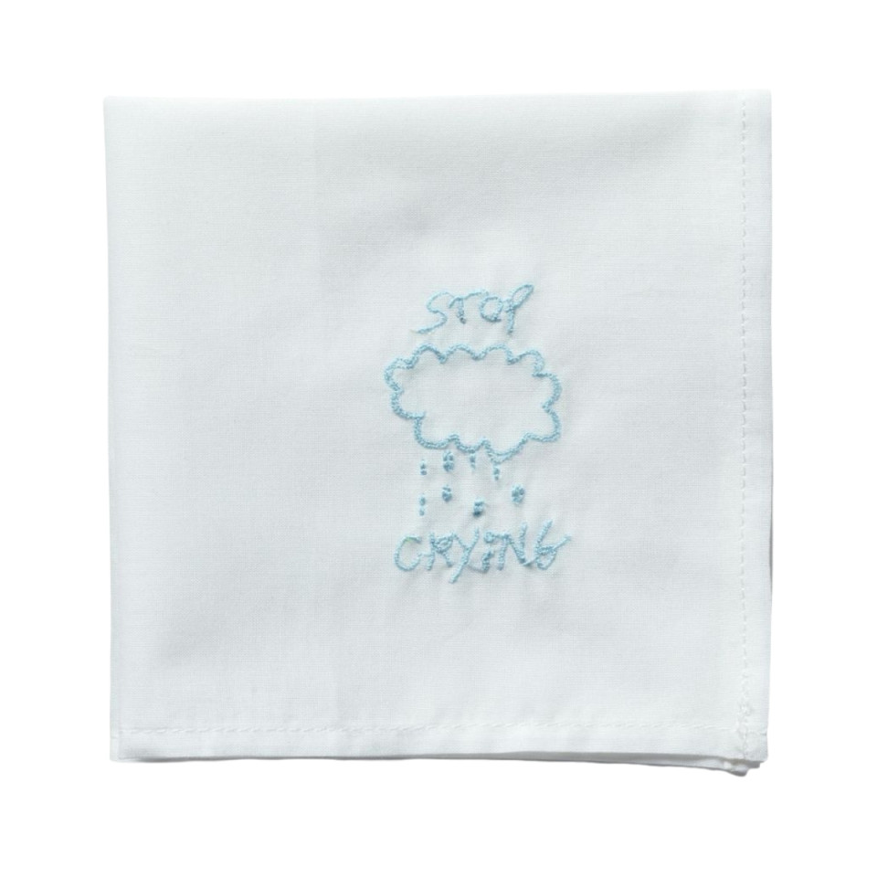Mouchoir Brodé en coton Bio HANKIE