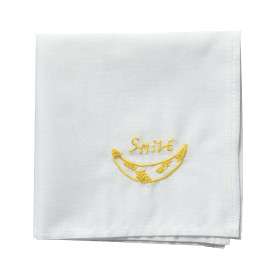 Mouchoir Brodé en coton Bio HANKIE