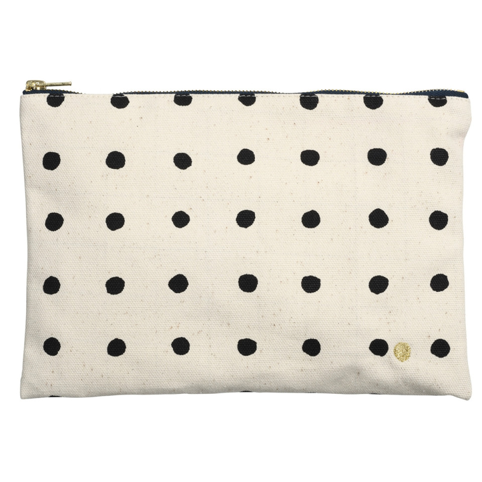 Pochette Zippée en Coton Bio 3 Formats Nombreux Designs