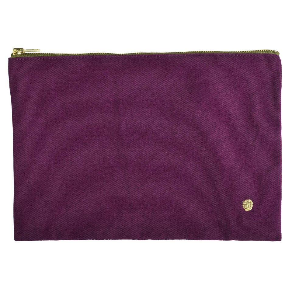 Pochette Zippée en Coton Bio