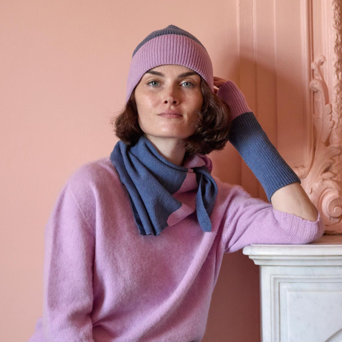 Écharpe triangle SOFIA – La Cerise sur le Gâteau﻿ | Impression Lin