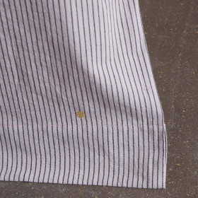 Rideau Double en Coton Bio Accroche Fourreau ou Pince