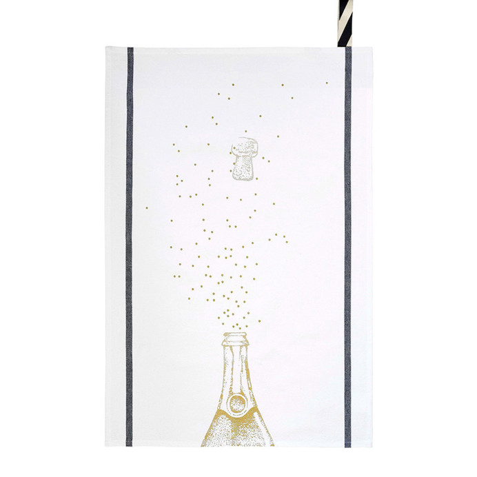Torchon en coton Bio Fantaisie - La Cerise sur le Gâteau | Impression lin