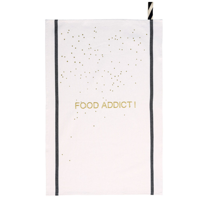 Torchon en coton Bio Fantaisie - La Cerise sur le Gâteau | Impression lin