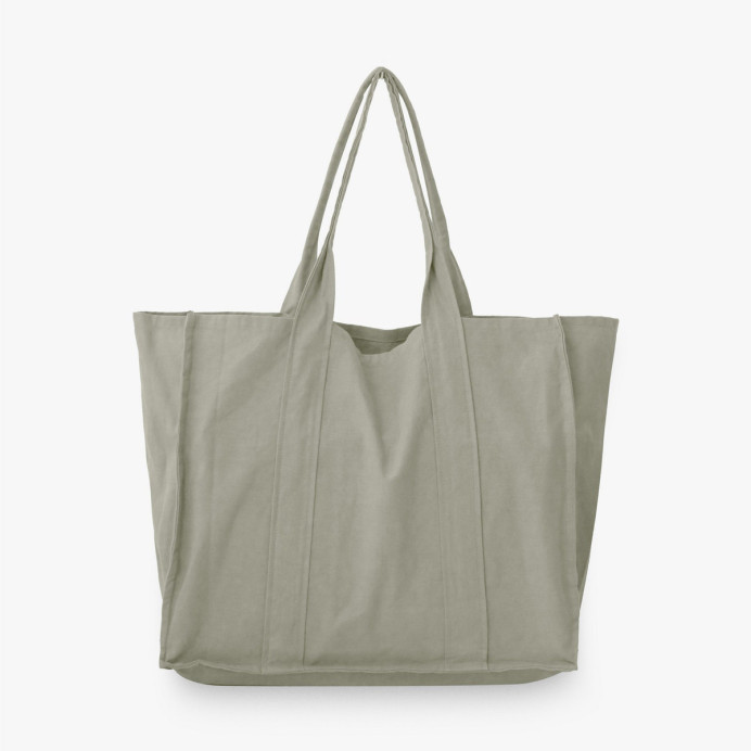 Cabas Shopping Lin et Coton ATACAMA - Vent du Sud | Impression lin