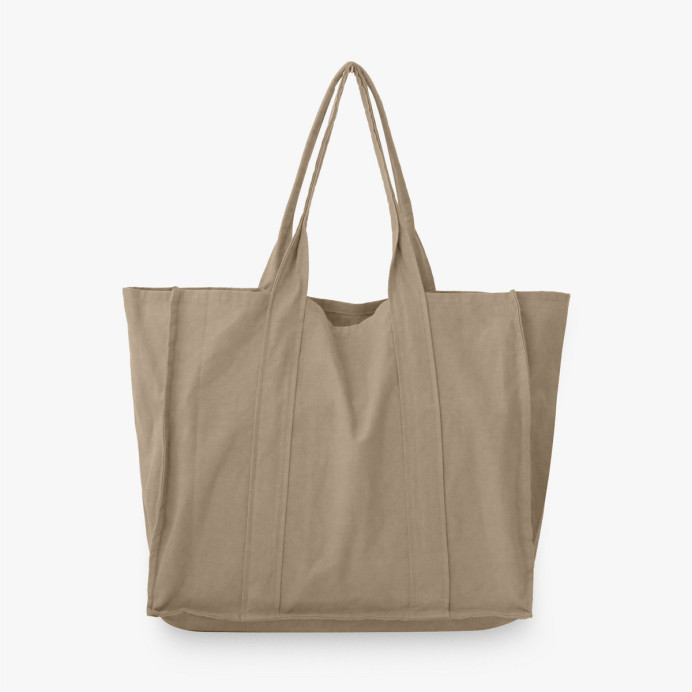Cabas Shopping Lin et Coton ATACAMA - Vent du Sud | Impression lin