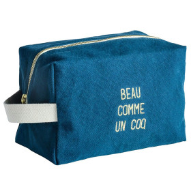 Trousse de Toilette Cube Brodée Messages  