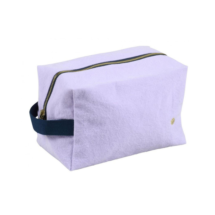 Trousse de Toilette Cube - La Cerise sur le Gâteau | Impression lin