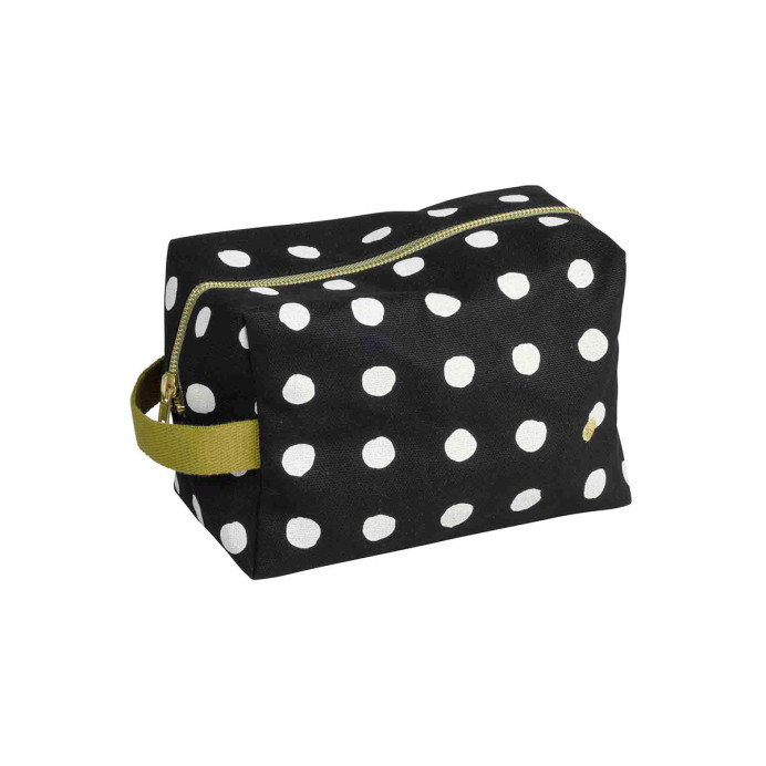 Trousse de Toilette Cube - La Cerise sur le Gâteau | Impression lin