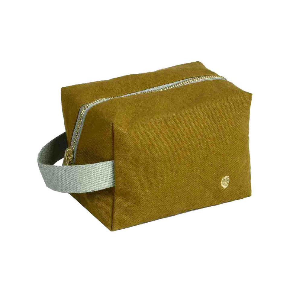 Trousse de Toilette Cube en Coton Bio  