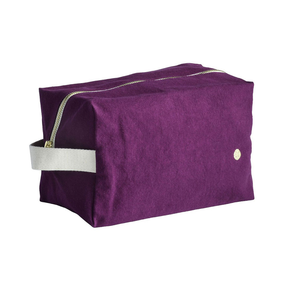 Trousse de Toilette Cube en Coton Bio  