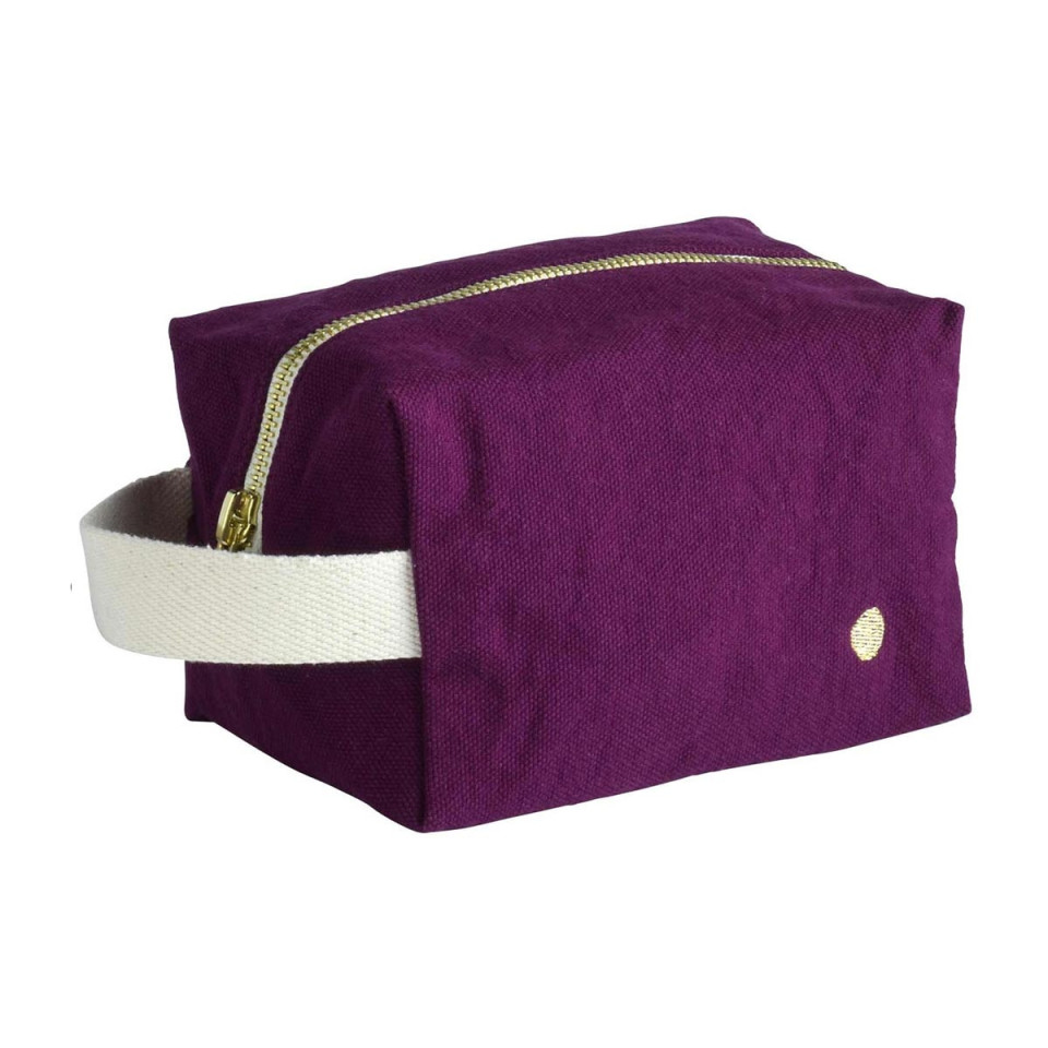 Trousse de Toilette Cube en Coton Bio  