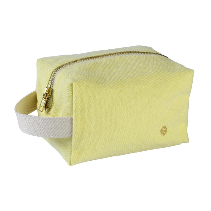 Trousse de Toilette Cube - La Cerise sur le Gâteau | Impression lin