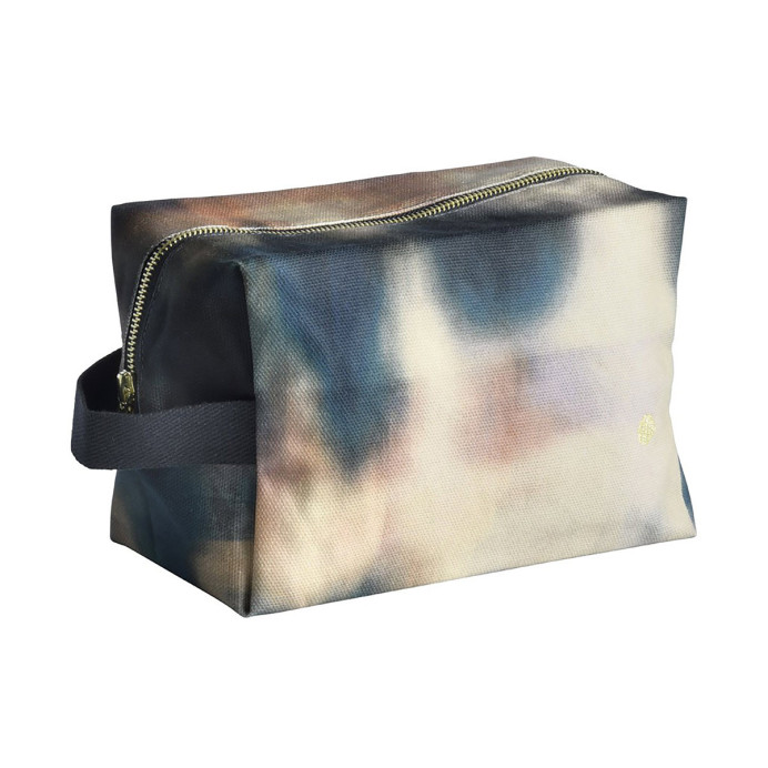 Trousse de Toilette Cube - La Cerise sur le Gâteau | Impression lin