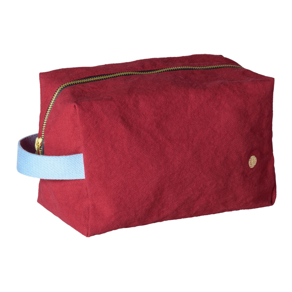 Trousse de Toilette Cube en Coton Bio  