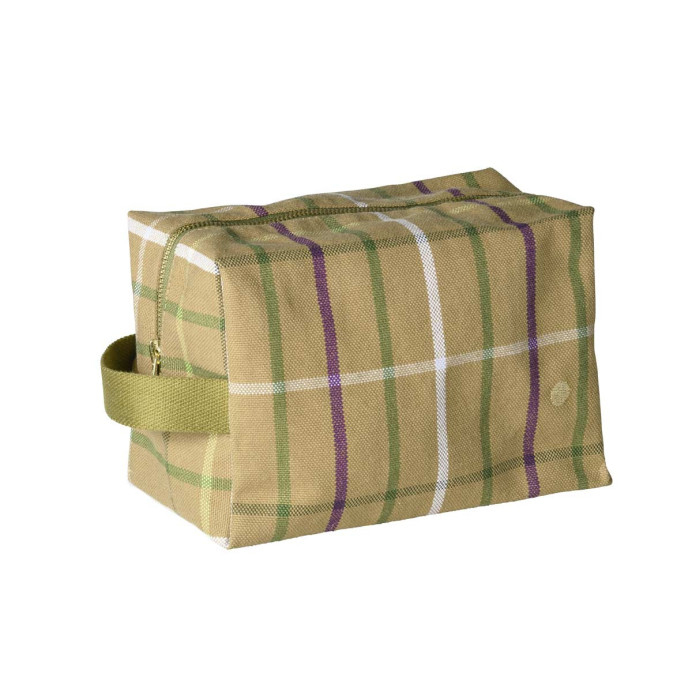 Trousse de Toilette Cube - La Cerise sur le Gâteau | Impression lin