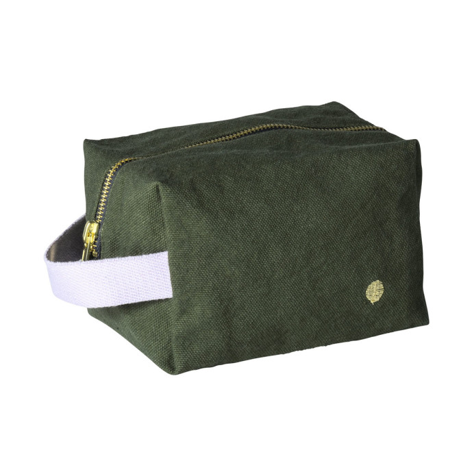 Trousse de Toilette Cube - La Cerise sur le Gâteau | Impression lin
