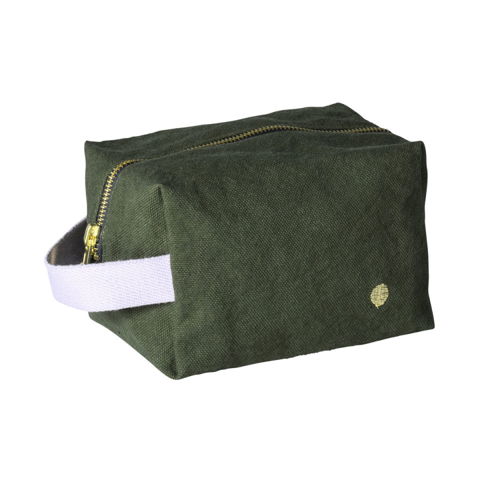 Trousse de Toilette Cube en Coton Bio  