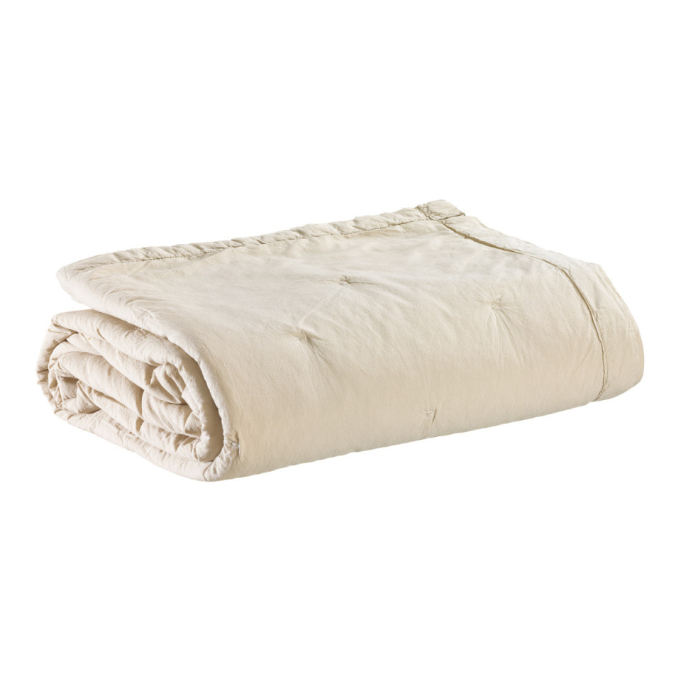 Couvre lit Quilté en Coton Lavé TIKA  