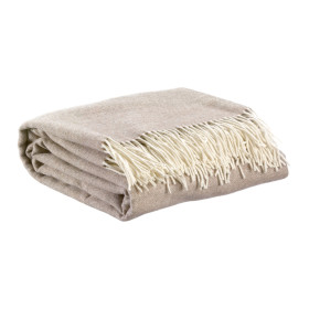 Plaid Tissage Chevrons Laine Mérinos et Cachemire CARINA  