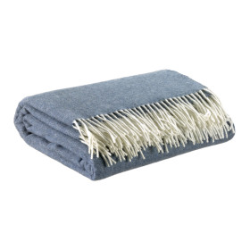Plaid Tissage Chevrons Laine Mérinos et Cachemire CARINA  