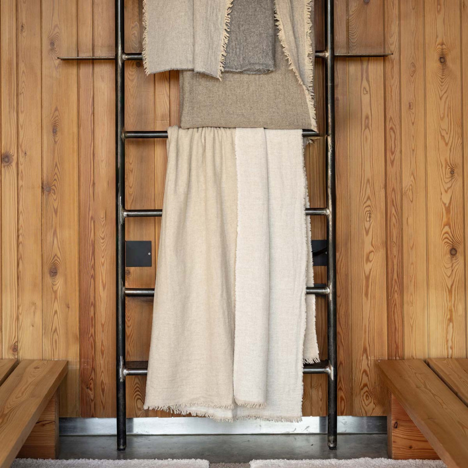 Plaid Aspect Laine Recyclé BRUNA  