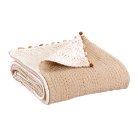 Plaid en Coton Uni GASTOUNET  