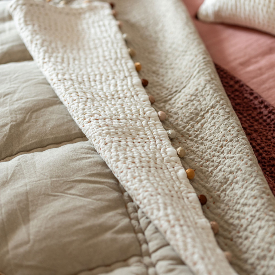 Plaid en Coton Uni GASTOUNET  