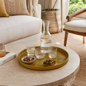 Plateau Molitor en Métal Service ou de Table  