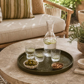 Plateau Molitor en Métal Service ou de Table  