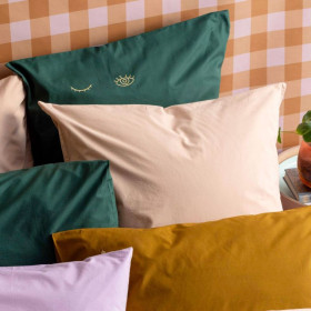 Taie d'Oreiller Percale de Coton Bio CELESTE