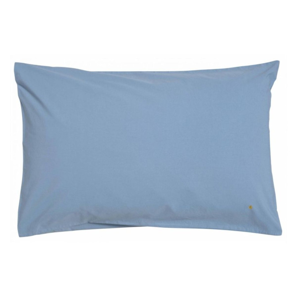 Taie d'Oreiller Percale de Coton Bio CELESTE