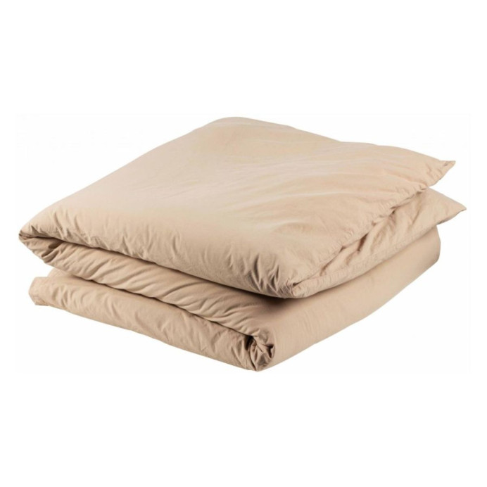 Housse de Couette Percale de Coton BIO Céleste
