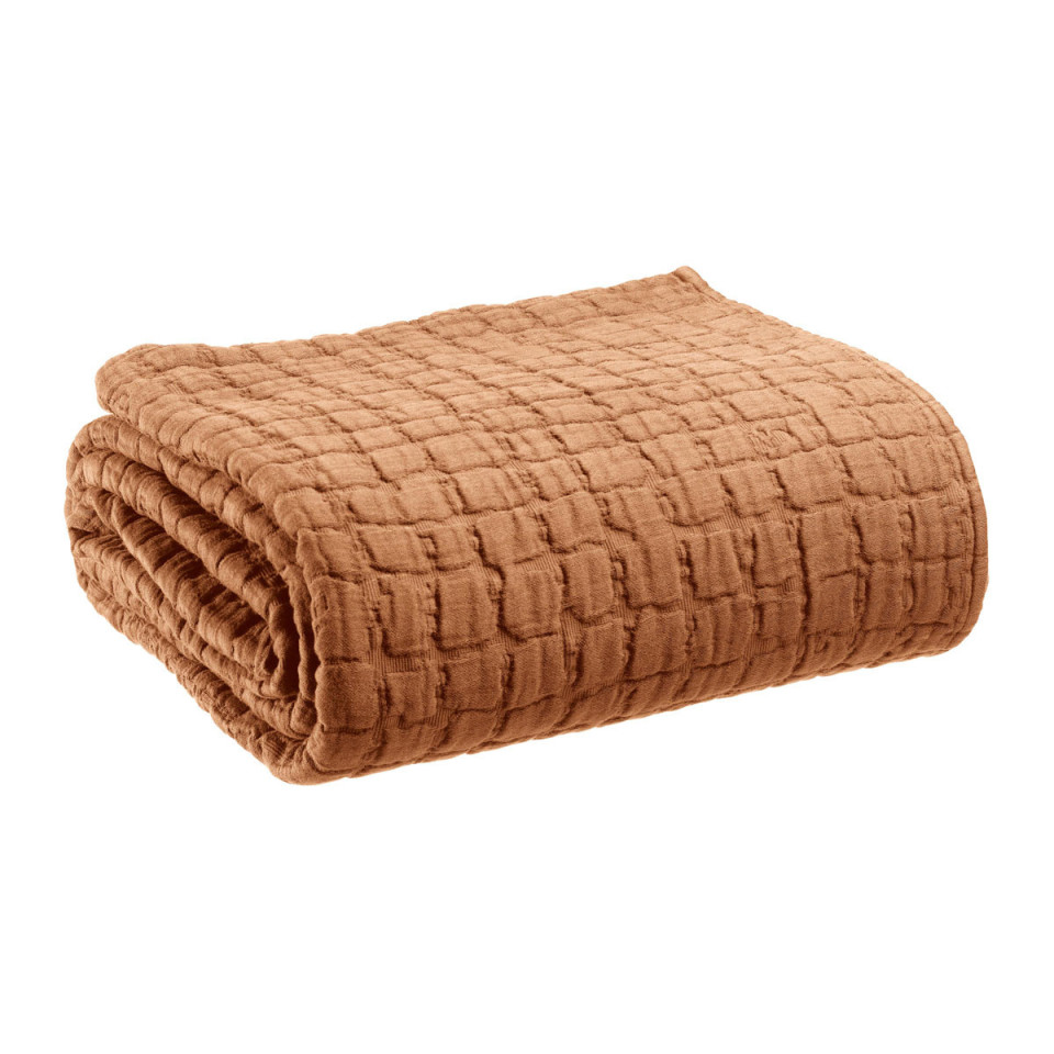 Couvre-lit en coton stonewashed Swami   