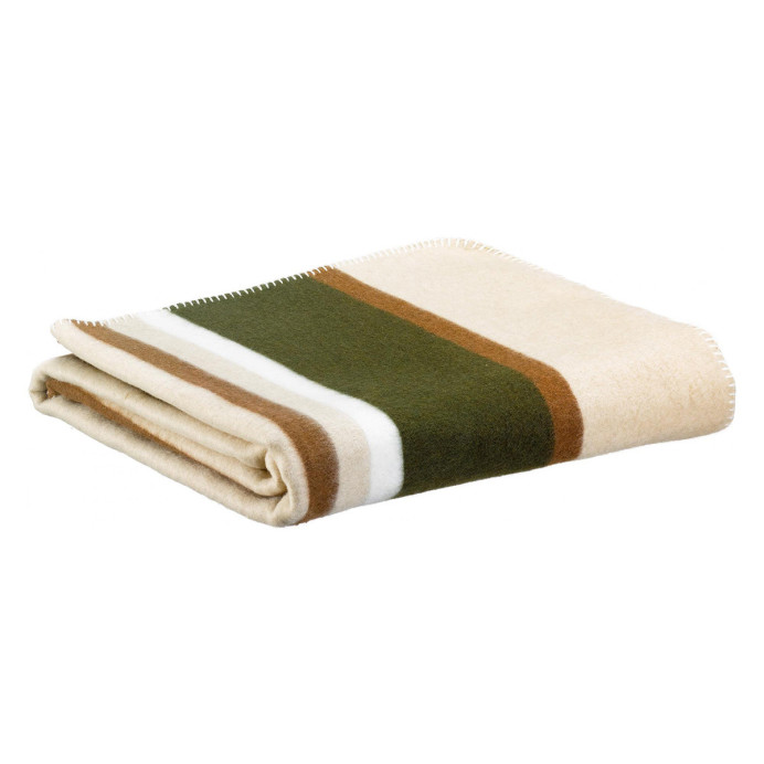 Couvre lit Plaid Jacquard Recyclé GIOIA - Vivaraise | Impression lin