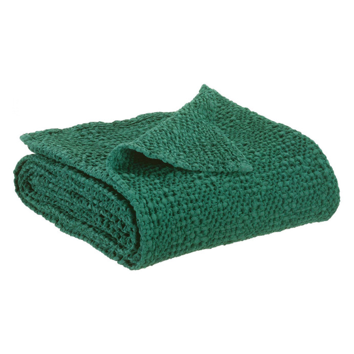 Plaid en Coton Nid d'Abeille TANA - Vivaraise | Impression lin