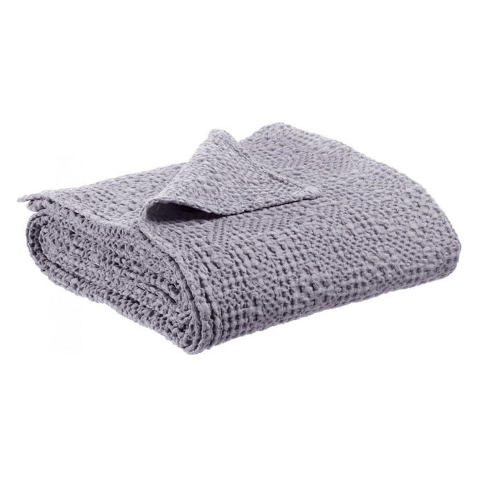 Plaid en Coton Nid d'Abeille TANA - Vivaraise | Impression lin