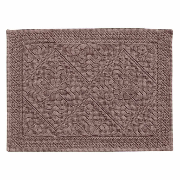 Tapis de Bain en Coton ENZO - Vivaraise | Impression lin