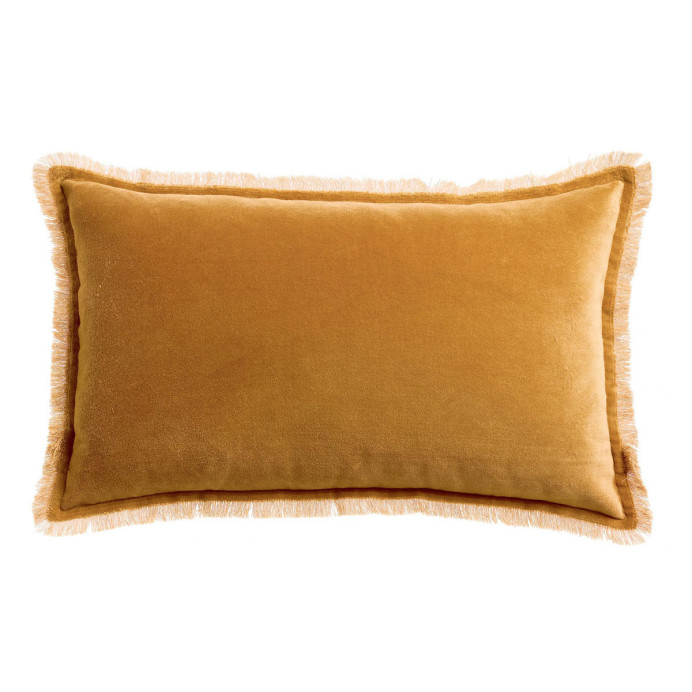 Coussin en Velours de Coton FARA - Vivaraise | Impression lin