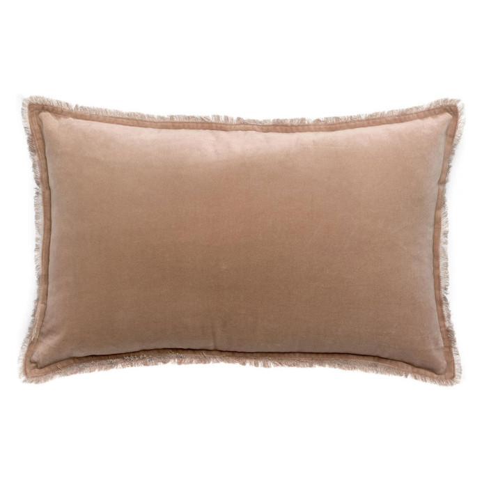 Coussin en Velours de Coton FARA - Vivaraise | Impression lin