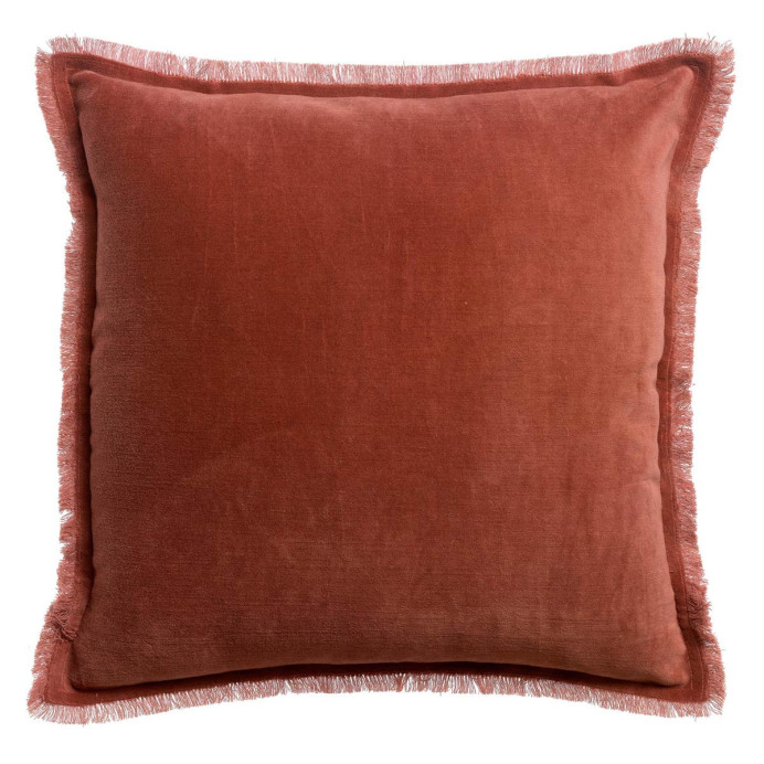 Coussin en Velours de Coton FARA - Vivaraise | Impression lin