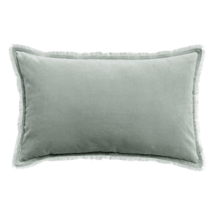 Coussin en Velours de Coton FARA - Vivaraise | Impression lin