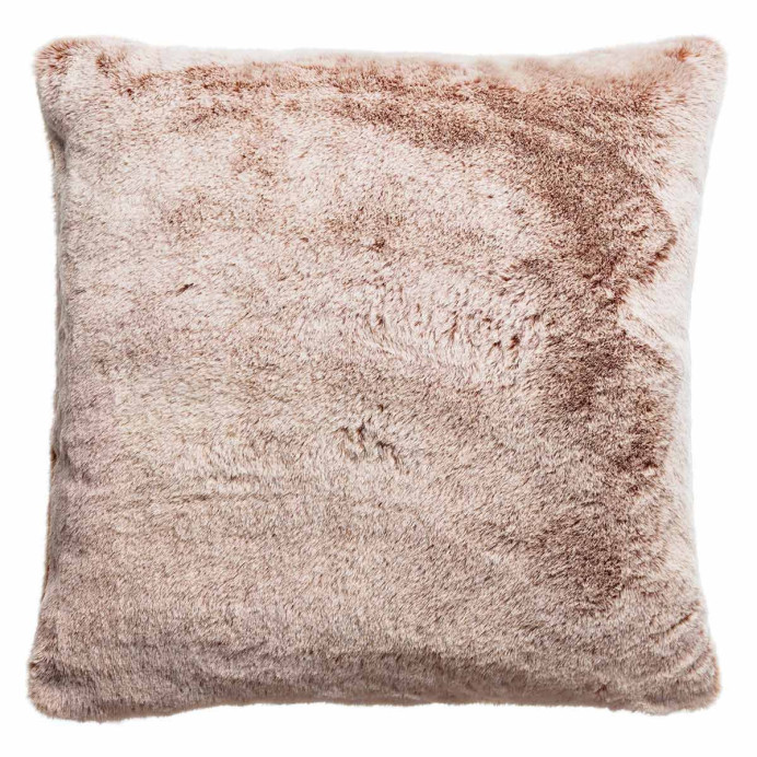 Coussin Fausse Fourrure KINTA - Vivaraise | Impression lin