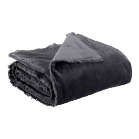 Plaid Uni en Velours de Coton FARA  