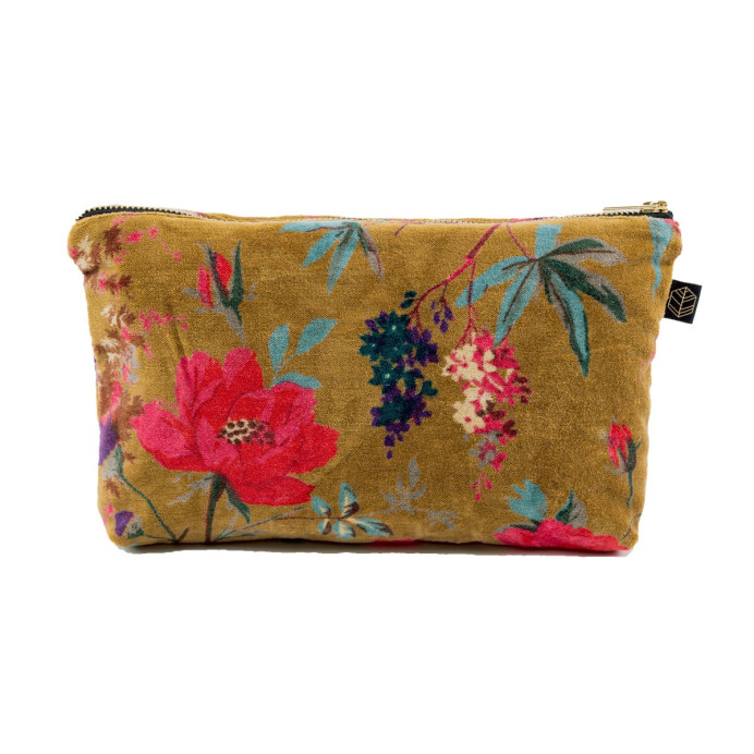 Trousse en Velours Imprimé Oiseaux BIRDY 